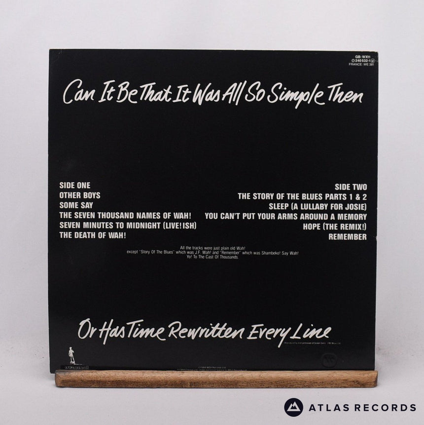 Wah! - The Way We Wah! - LP Vinyl Record - EX/EX