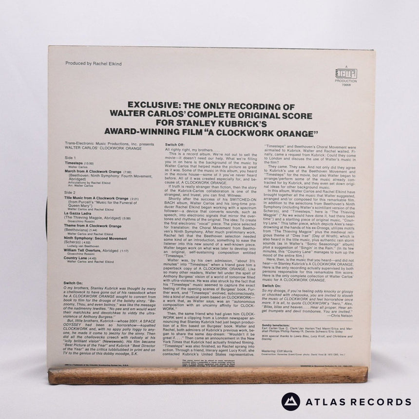 Walter Carlos - Walter Carlos' Clockwork Orange - LP Vinyl Record - EX/VG+