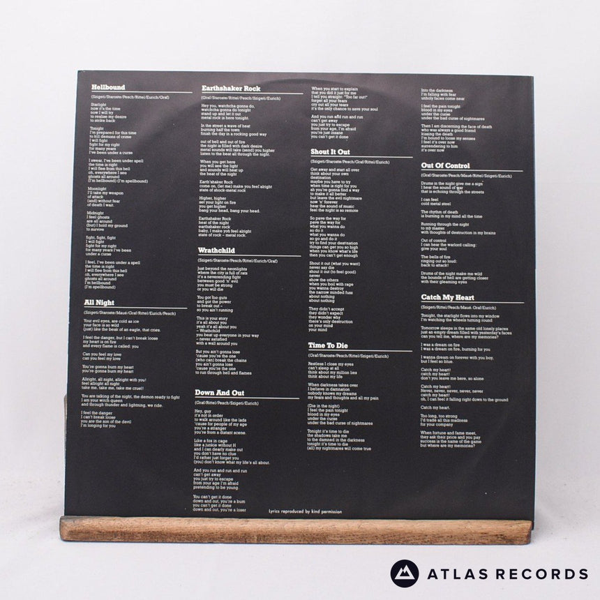 Warlock - Hellbound - A//2 B//2 LP Vinyl Record - VG+/EX