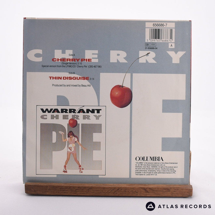 Warrant - Cherry Pie - Reissue 7" Vinyl Record - EX/EX