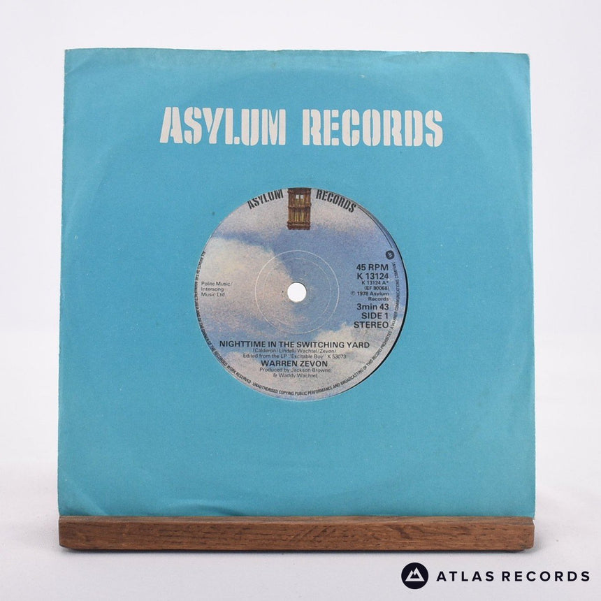 Warren Zevon Nighttime In The Switching Yard 7" Vinyl Record - In Sleeve