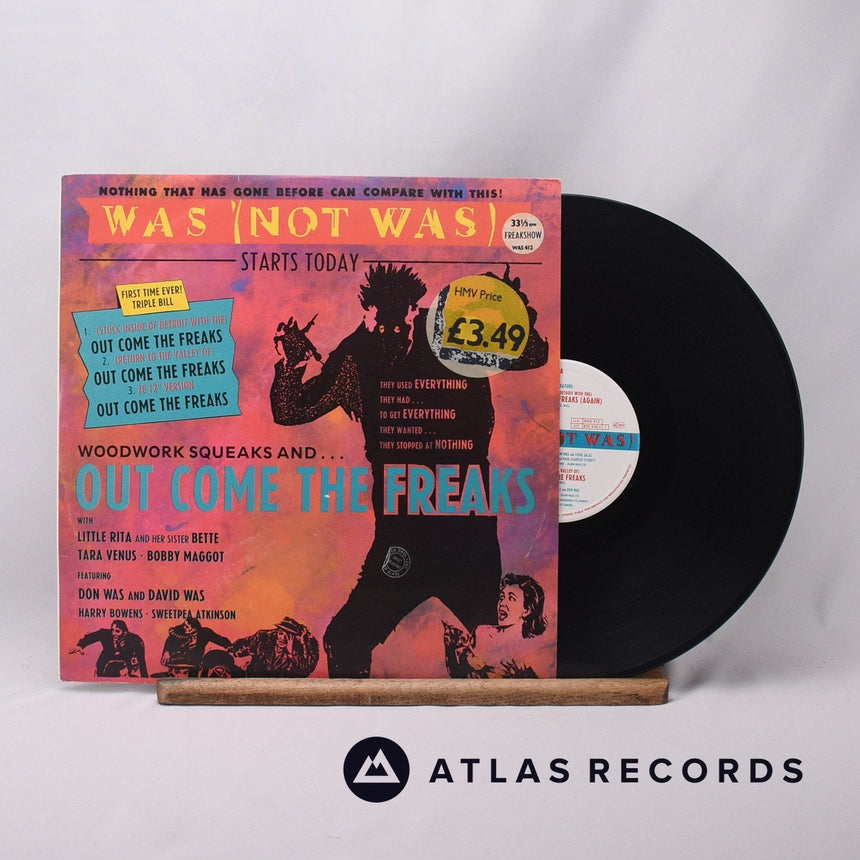 Was Woodwork Squeaks And ... Out Come The Freaks 12" Vinyl Record - Front Cover & Record