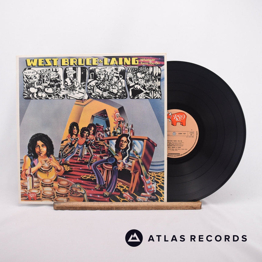 West, Bruce & Laing Whatever Turns You On LP Vinyl Record - Front Cover & Record