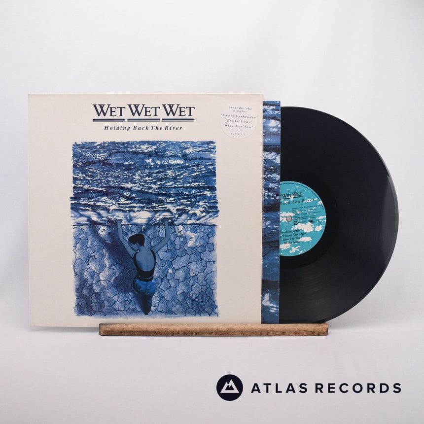 Wet Wet Wet Holding Back The River LP Vinyl Record - Front Cover & Record