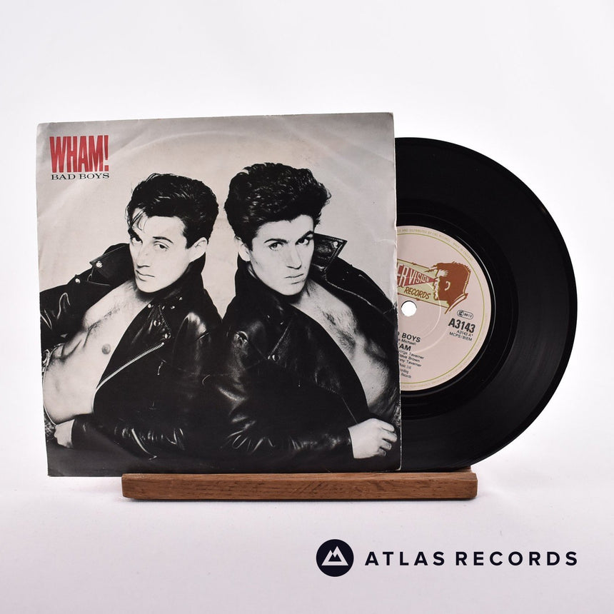 Wham! Bad Boys 7" Vinyl Record - Front Cover & Record