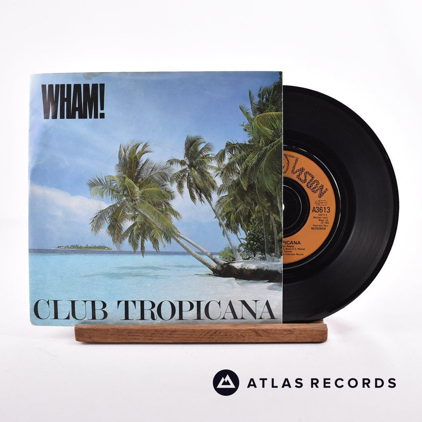Wham! Club Tropicana 7" Vinyl Record - Front Cover & Record