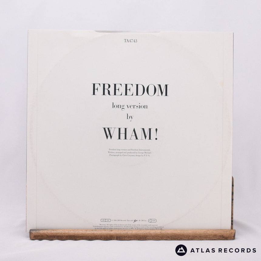 Wham! - Freedom - 12" Vinyl Record - VG+/EX