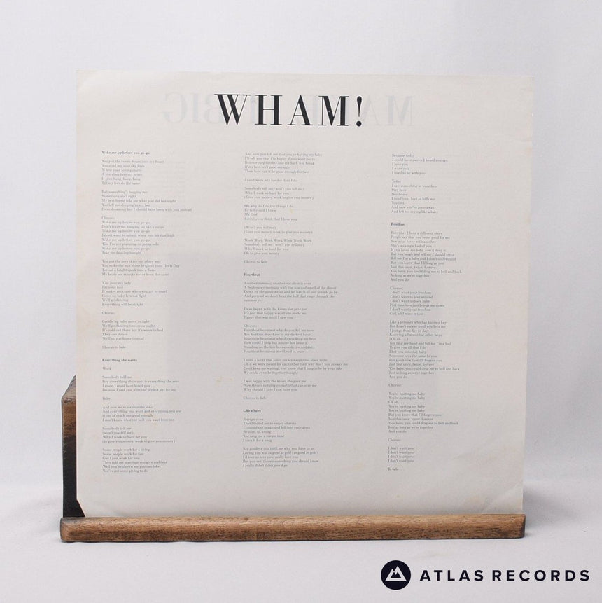 Wham! - Make It Big - Insert LP Vinyl Record - EX/VG+