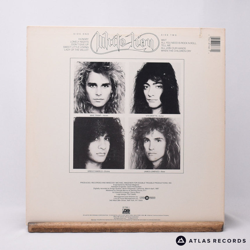 White Lion - Pride - Sterling A A LP Vinyl Record - EX/EX