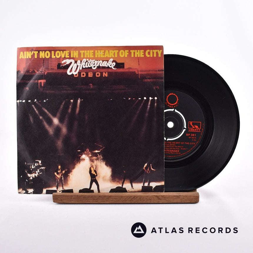 Whitesnake Ain't No Love In The Heart Of The City 7" Vinyl Record - Front Cover & Record
