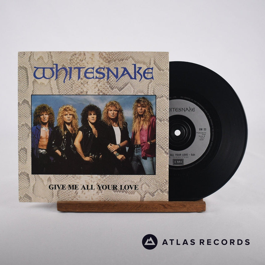 Whitesnake Give Me All Your Love 7" Vinyl Record - Front Cover & Record