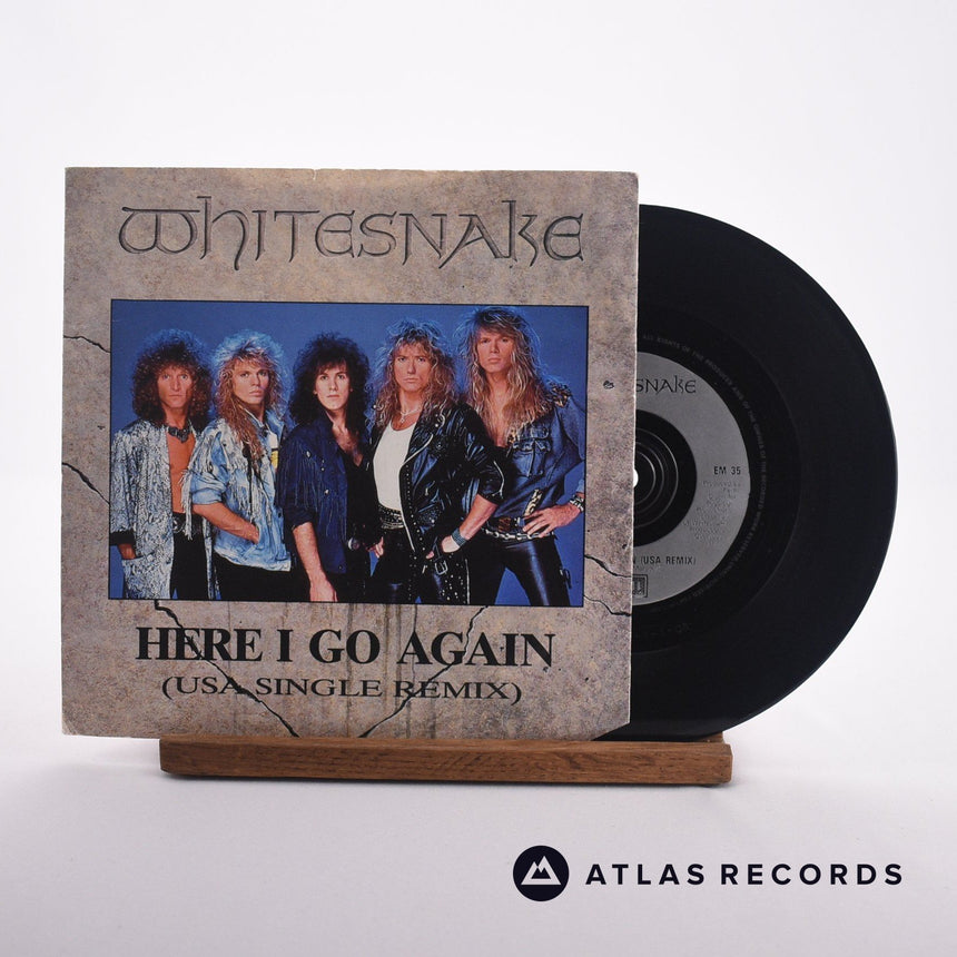 Whitesnake Here I Go Again 7" Vinyl Record - Front Cover & Record