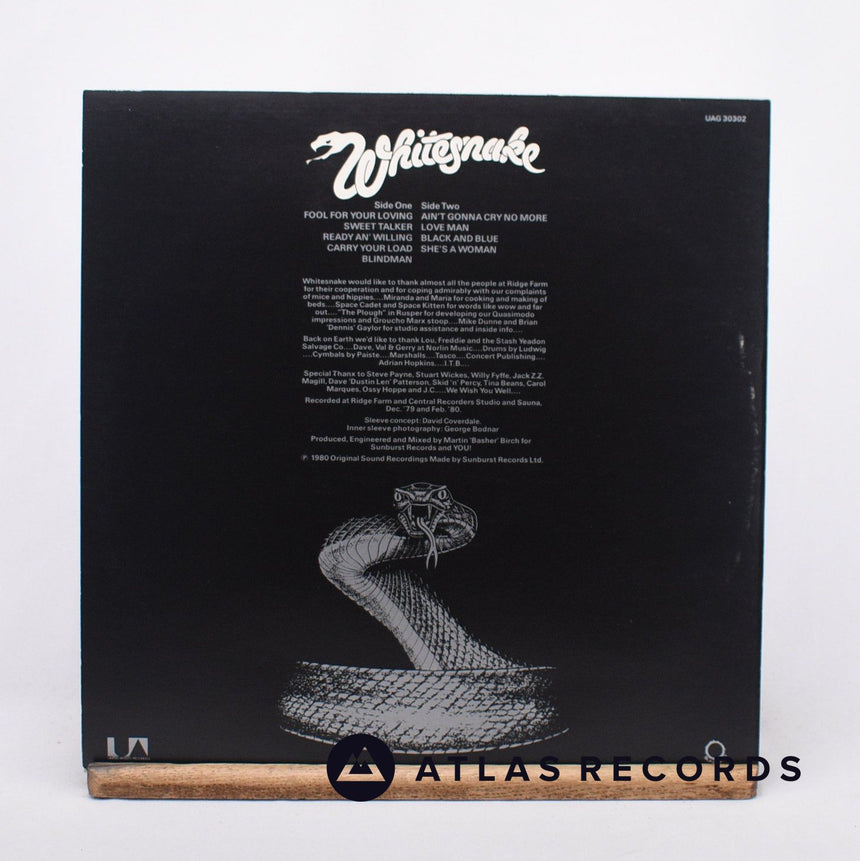 Whitesnake - Ready An' Willing - A-3 B-3 LP Vinyl Record - EX/EX