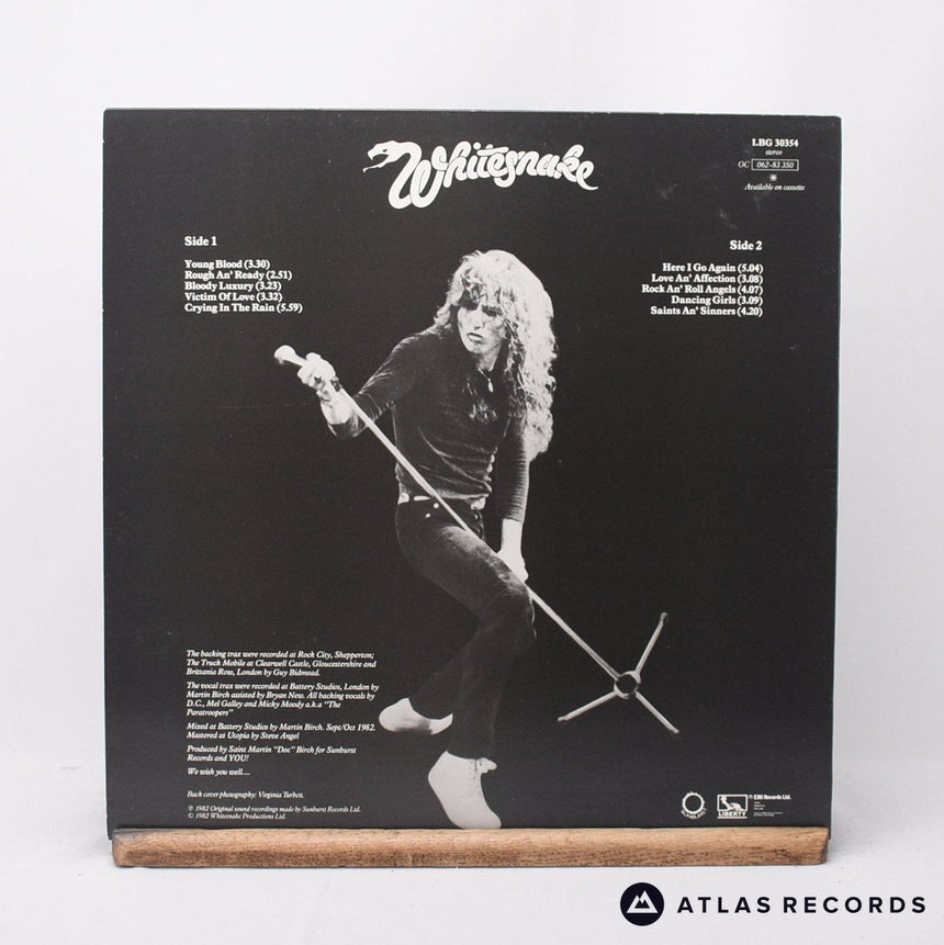 Whitesnake - Saints & Sinners - Insert LP Vinyl Record - EX/EX