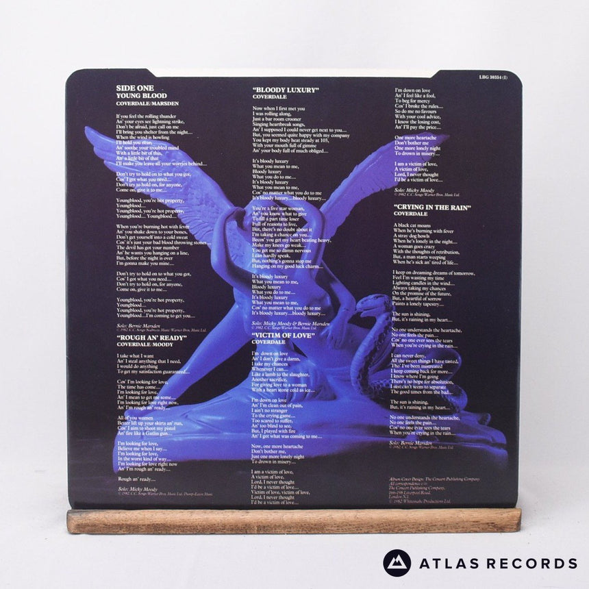 Whitesnake - Saints & Sinners - Insert LP Vinyl Record - EX/EX