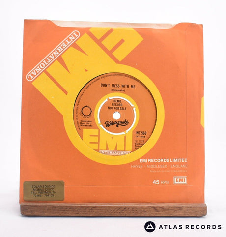 Whitesnake - The Time Is Right For Love - Promo 7" Vinyl Record - EX/EX