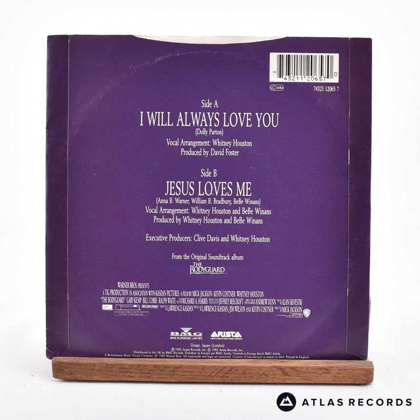 Whitney Houston - I Will Always Love You - 7" Vinyl Record - VG+/VG+