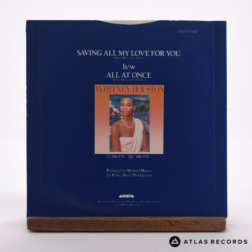 Whitney Houston - Saving All My Love For You - 7" Vinyl Record - VG+/EX