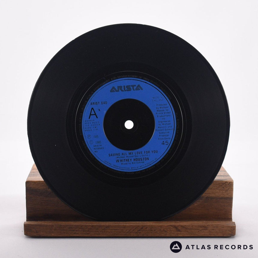 Whitney Houston - Saving All My Love For You - 7" Vinyl Record - VG+/EX