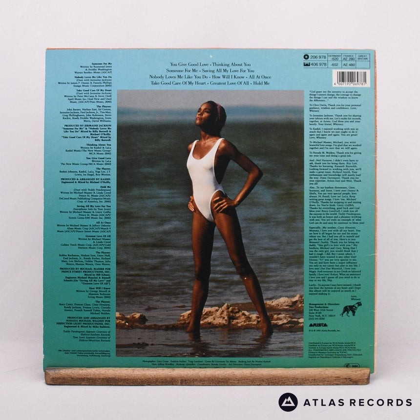 Whitney Houston - Whitney Houston - Reissue LP Vinyl Record - VG+/VG+
