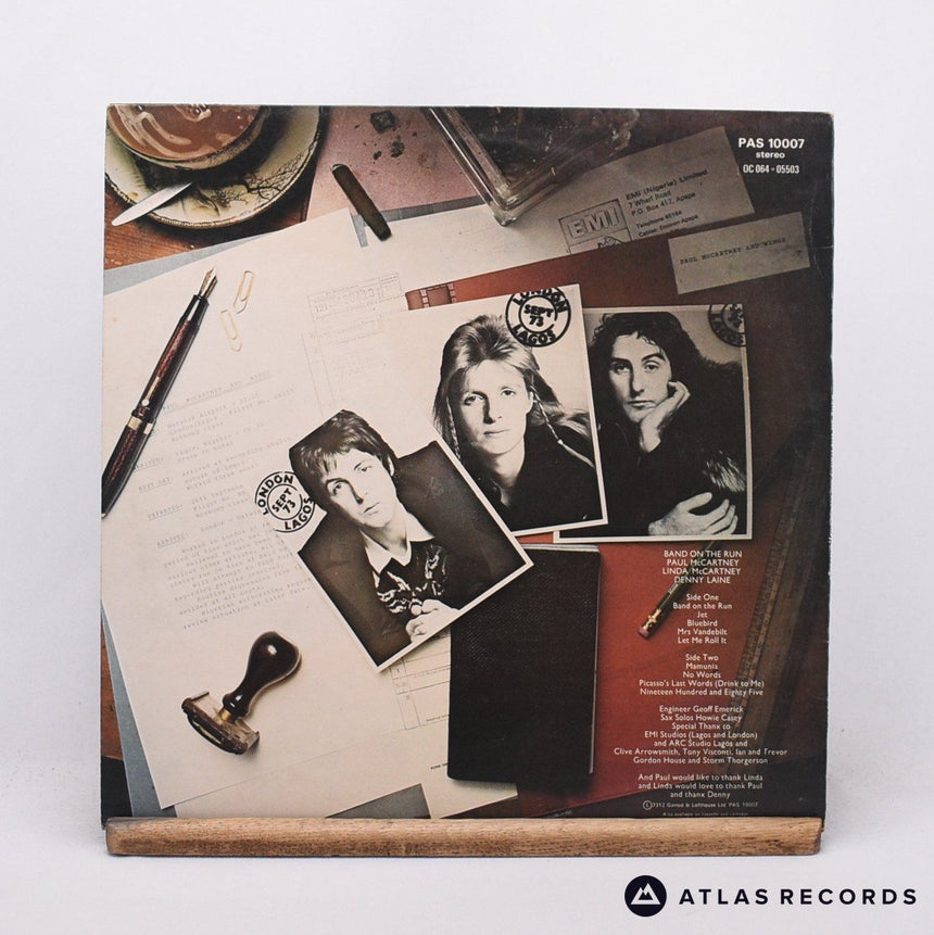 Wings - Band On The Run - First Uk Press -2 -2 LP Vinyl Record - VG+/VG+