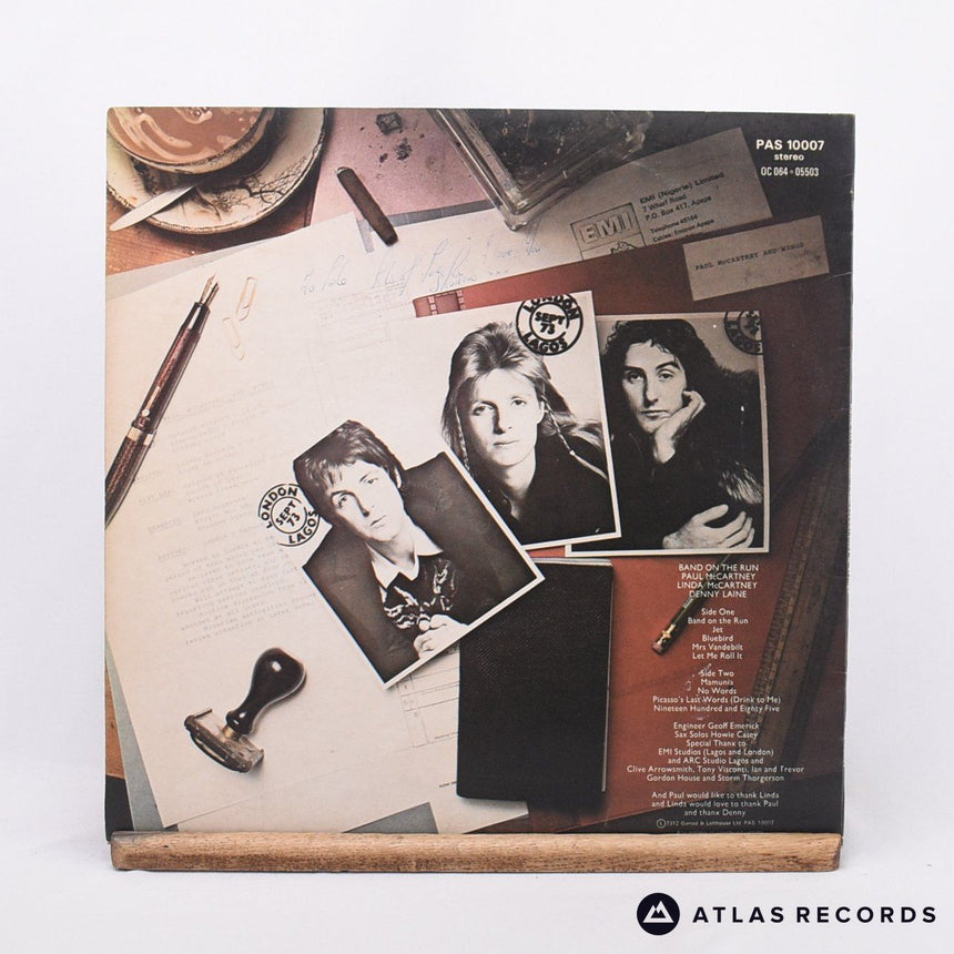 Wings - Band On The Run - Poster 929-2 930-2 LP Vinyl Record - EX/VG+
