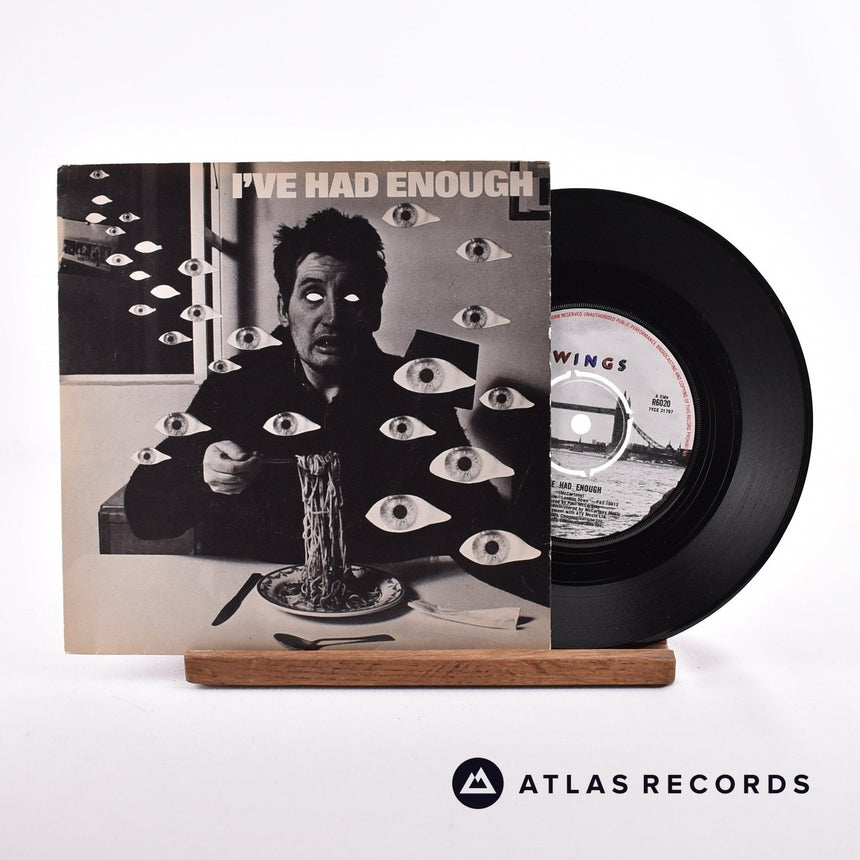 Wings I've Had Enough 7" Vinyl Record - Front Cover & Record