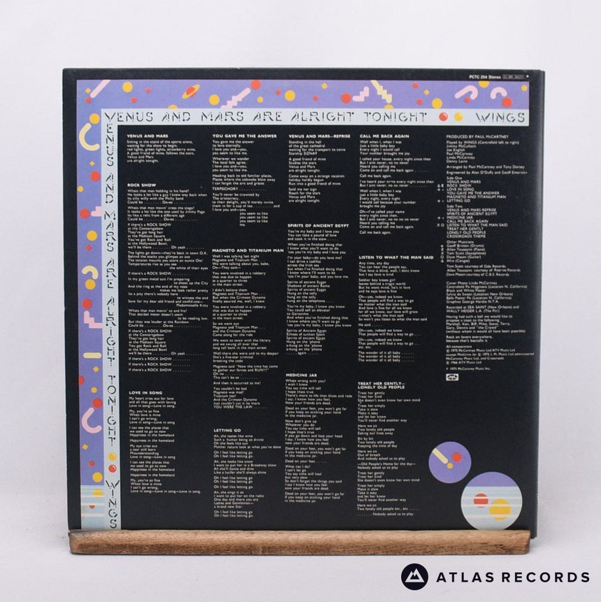 Wings - Venus And Mars - Porky Poster Gatefold 1U 1U LP Vinyl Record - EX/EX