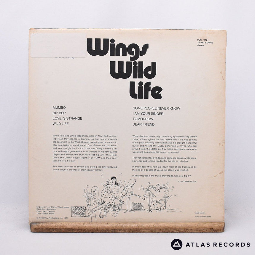 Wings - Wild Life - First Uk Press LP Vinyl Record - EX/EX