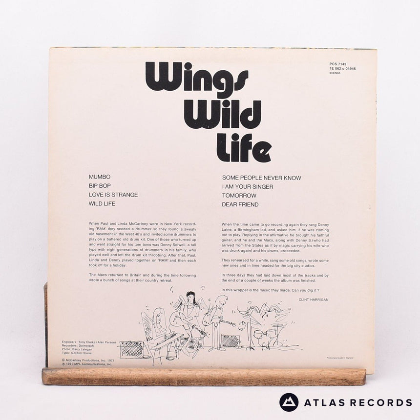 Wings - Wild Life - Repress Stereo LP Vinyl Record - EX/EX