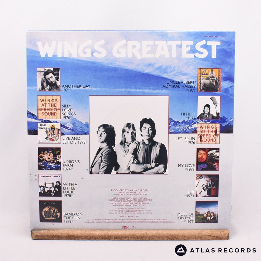 Wings - Wings Greatest - 180G Blue Limited Edition A1 B1 LP Vinyl Record - NM/EX
