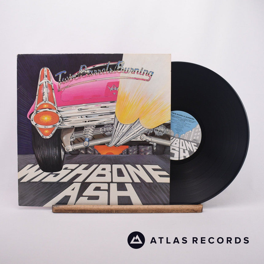 Wishbone Ash Twin Barrels Burning LP Vinyl Record - Front Cover & Record