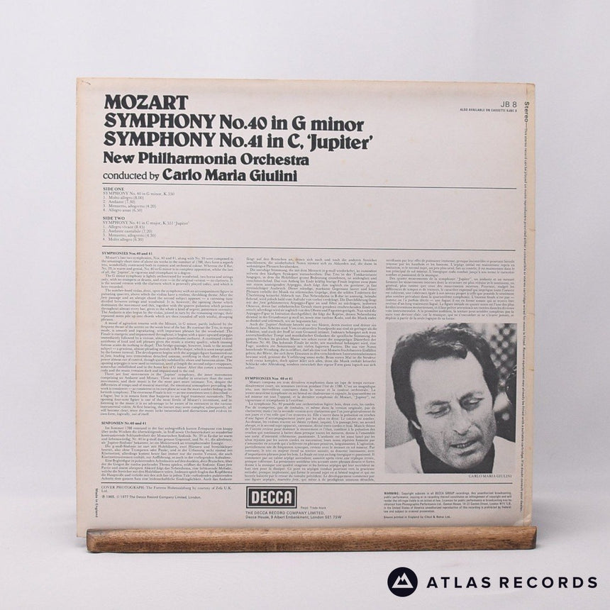 Wolfgang Amadeus Mozart - Symphony No. 40 In G Minor - LP Vinyl Record - VG+/EX