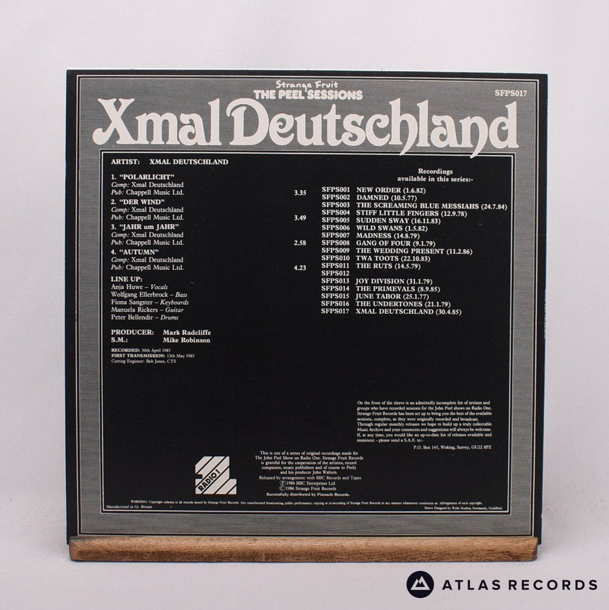 X Mal Deutschland - The Peel Sessions - Textured Sleeve 12" Vinyl Record - EX/EX