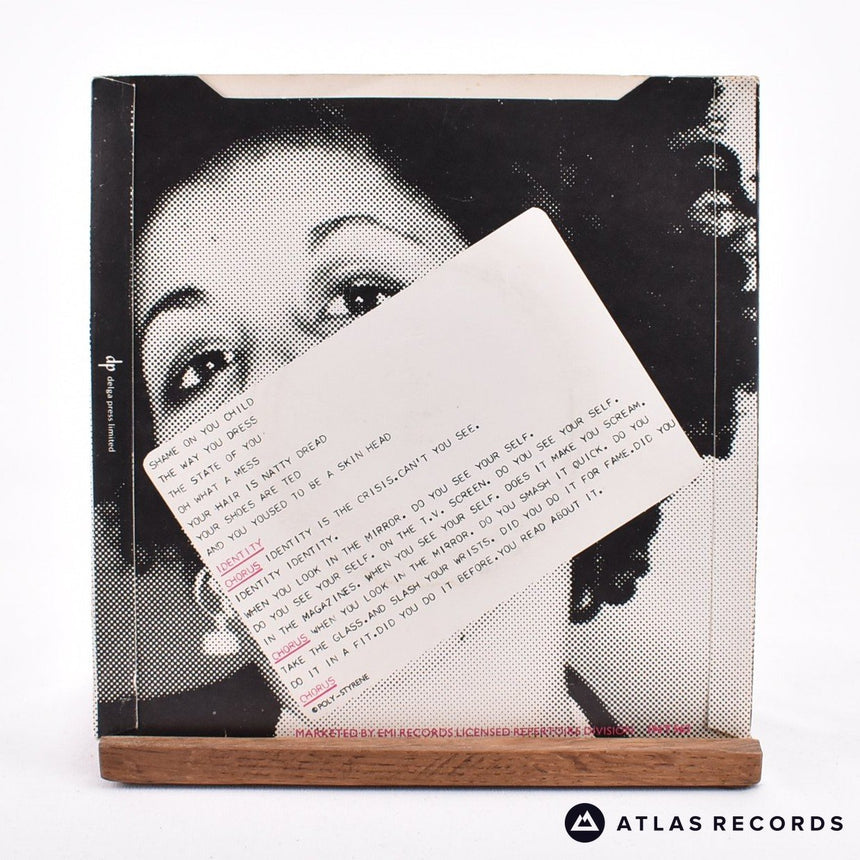 X-Ray Spex - Identity - Promo 7" Vinyl Record - VG+/EX