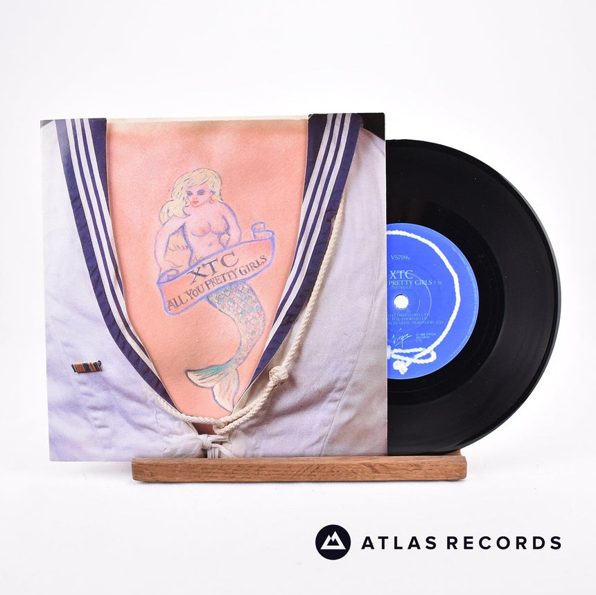 XTC All You Pretty Girls 7" Vinyl Record - Front Cover & Record