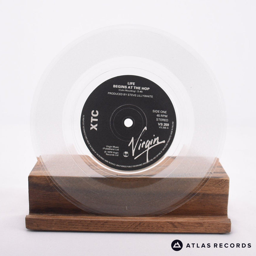 XTC - Life Begins At The Hop - Clear Limited Edition 7" Vinyl Record - EX/EX