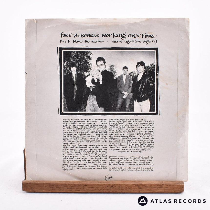 XTC - Senses Working Overtime - 7" EP Vinyl Record - VG+/VG+