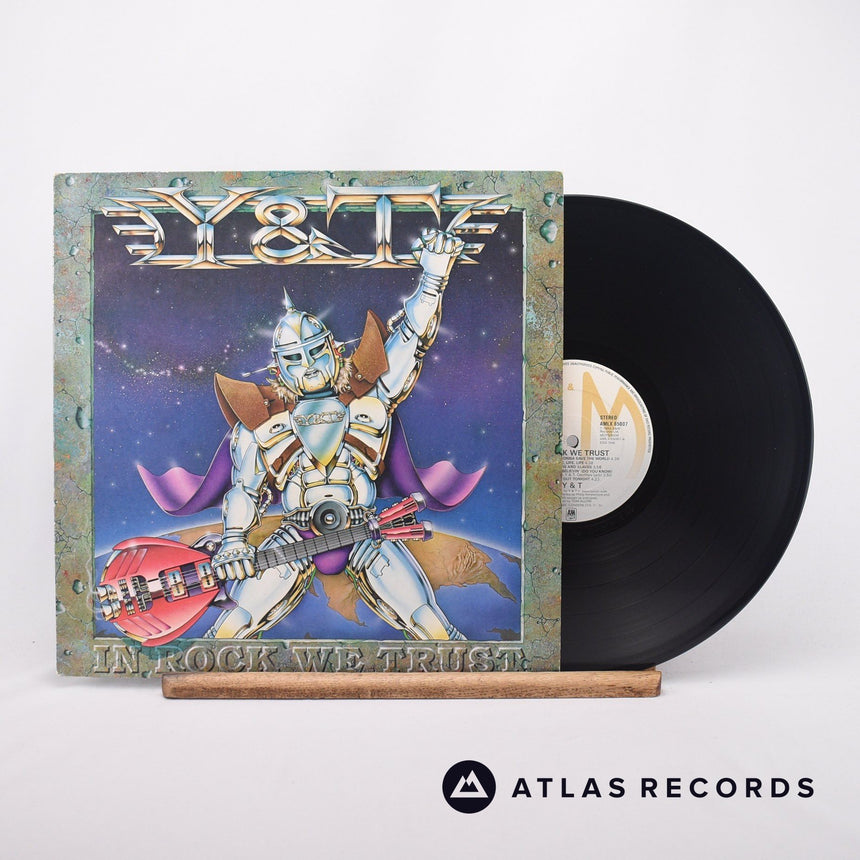 Y & T In Rock We Trust LP Vinyl Record - Front Cover & Record