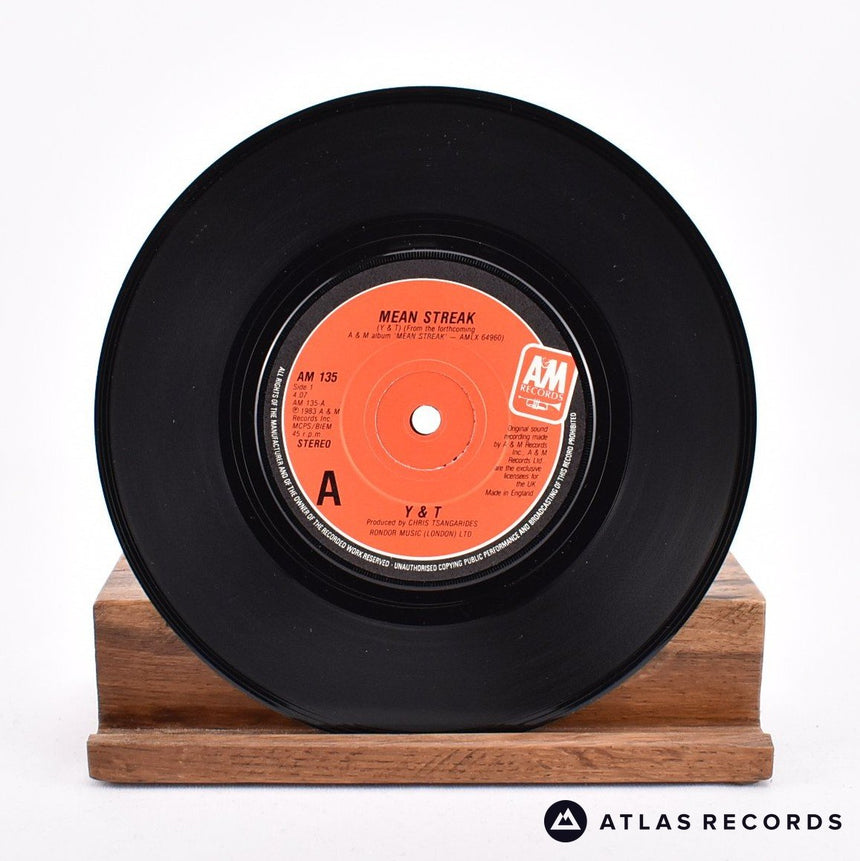Y & T - Mean Streak - 7" Vinyl Record - VG+/VG+