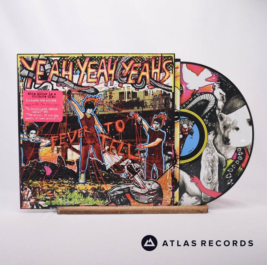 Yeah Yeah Yeahs Fever To Tell LP Vinyl Record - Front Cover & Record