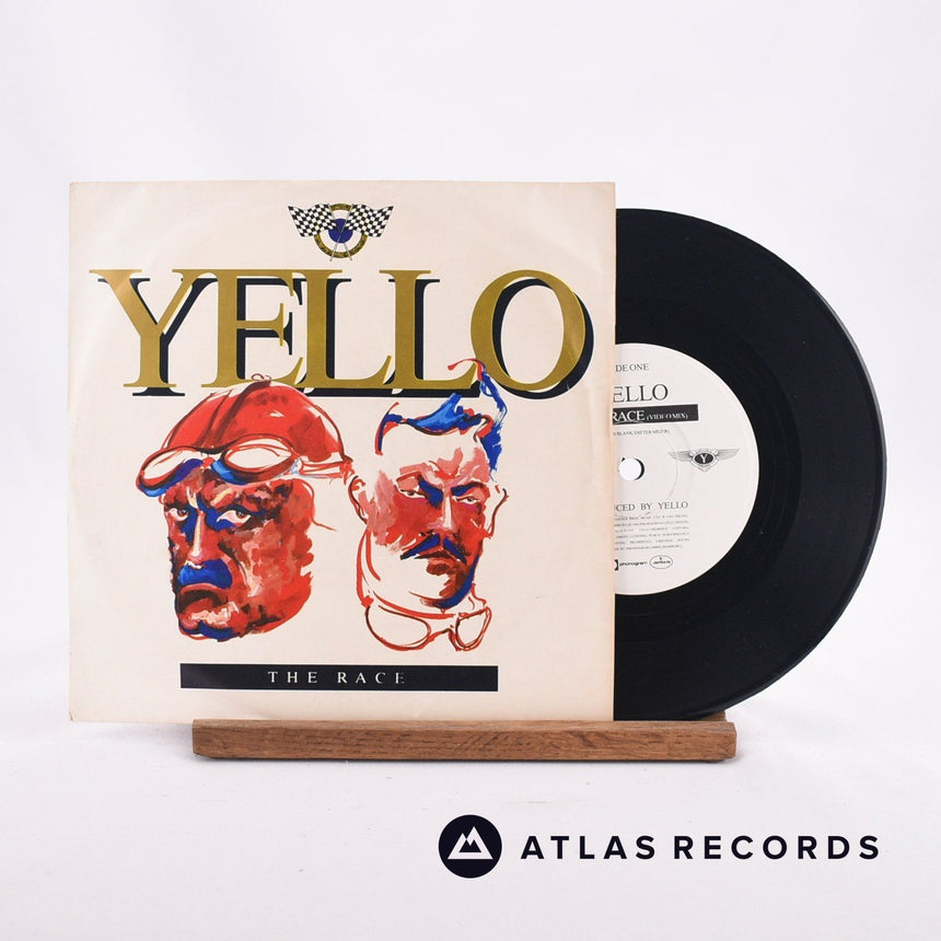 Yello The Race 7" Vinyl Record - Front Cover & Record