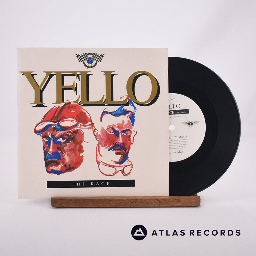 Yello The Race 7" Vinyl Record - Front Cover & Record