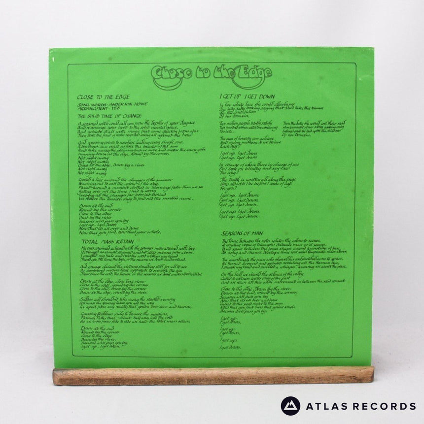 Yes - Close To The Edge - First Uk Press A3 B1 LP Vinyl Record - EX/VG+