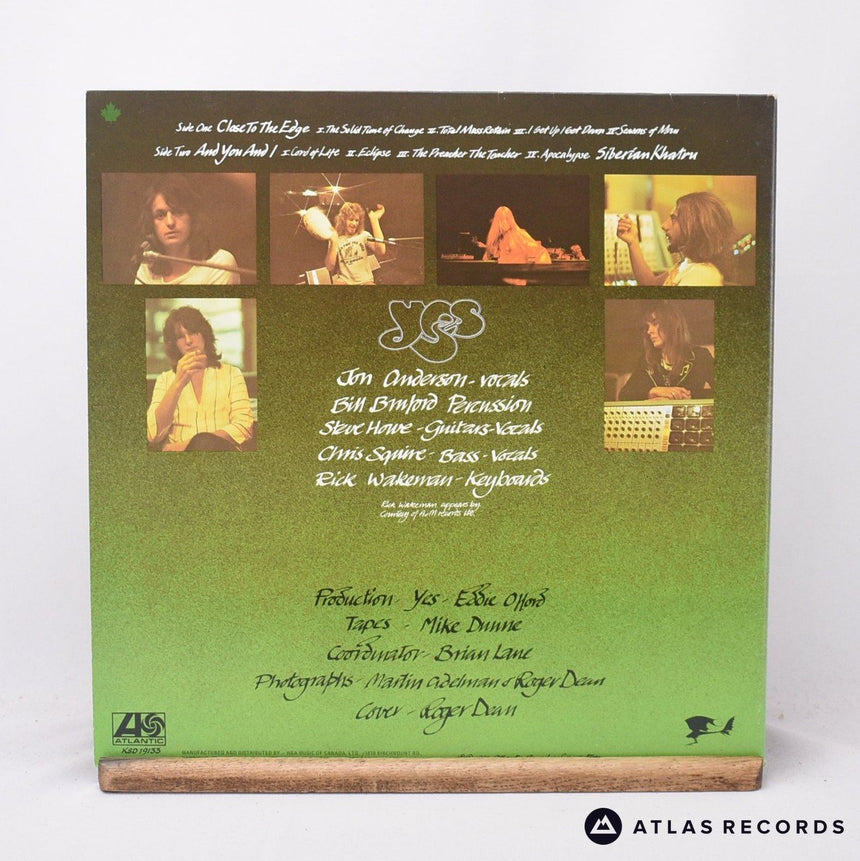 Yes - Close To The Edge - Reissue Gatefold Canada LP Vinyl Record - EX/EX
