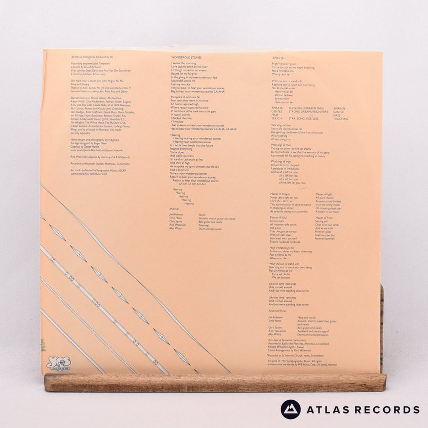 Yes - Going For The One - Tri-Fold Us LP Vinyl Record - VG+/EX