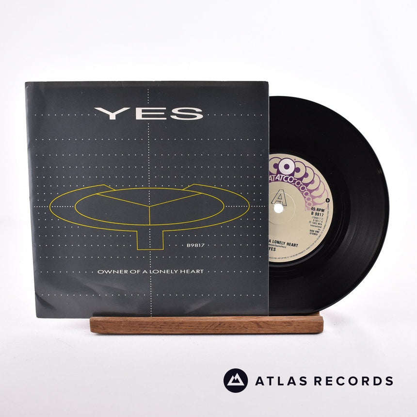Yes Owner Of A Lonely Heart 7" Vinyl Record - Front Cover & Record