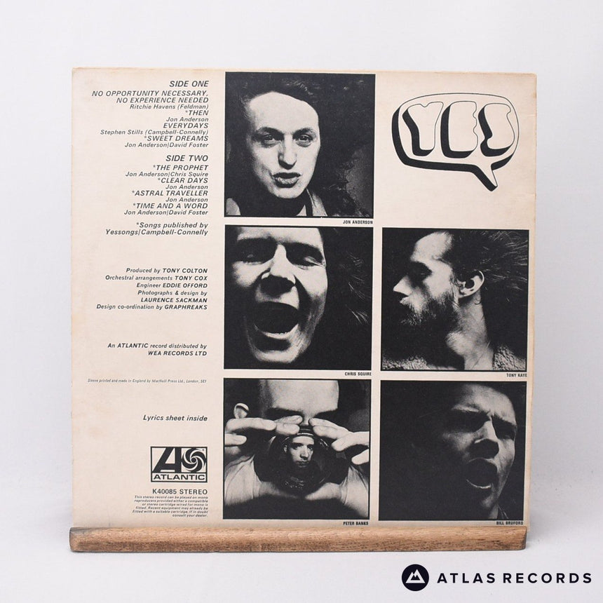 Yes - Time And A Word - Reissue LP Vinyl Record - EX/EX