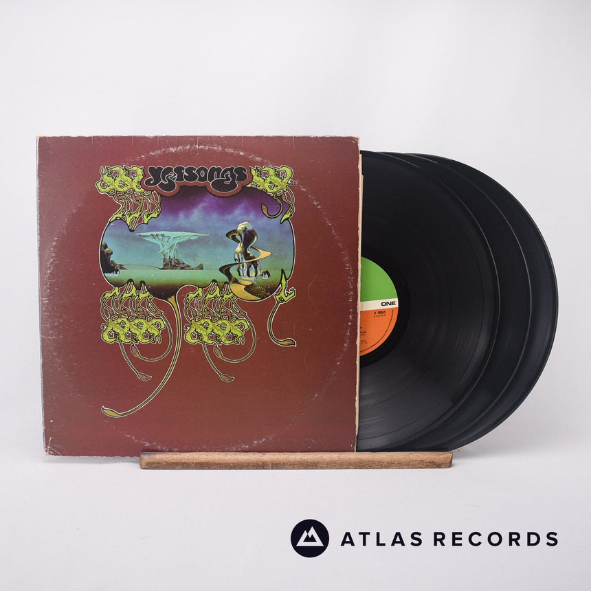 Yes Yessongs 3 x LP Vinyl Record - Front Cover & Record