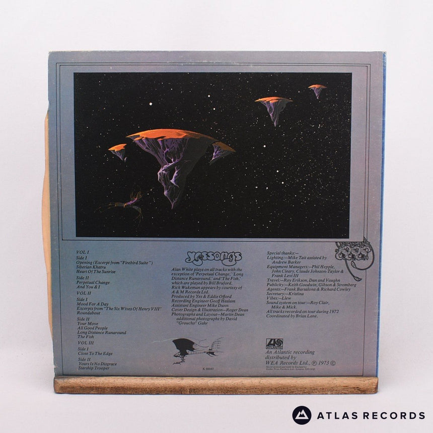 Yes - Yessongs - Booklet Gatefold A1 B1 3 x LP Vinyl Record - VG+/EX